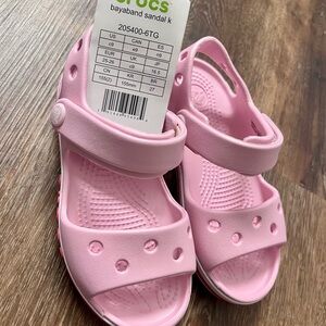 CROCS Kids Bayaband Sandals - Light Pink